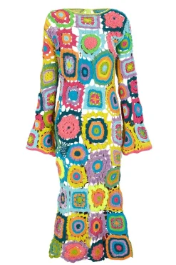 Celia B Crochet>Adriatico Dress Multi
