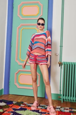 Celia B Crochet>Barent Shorts Red