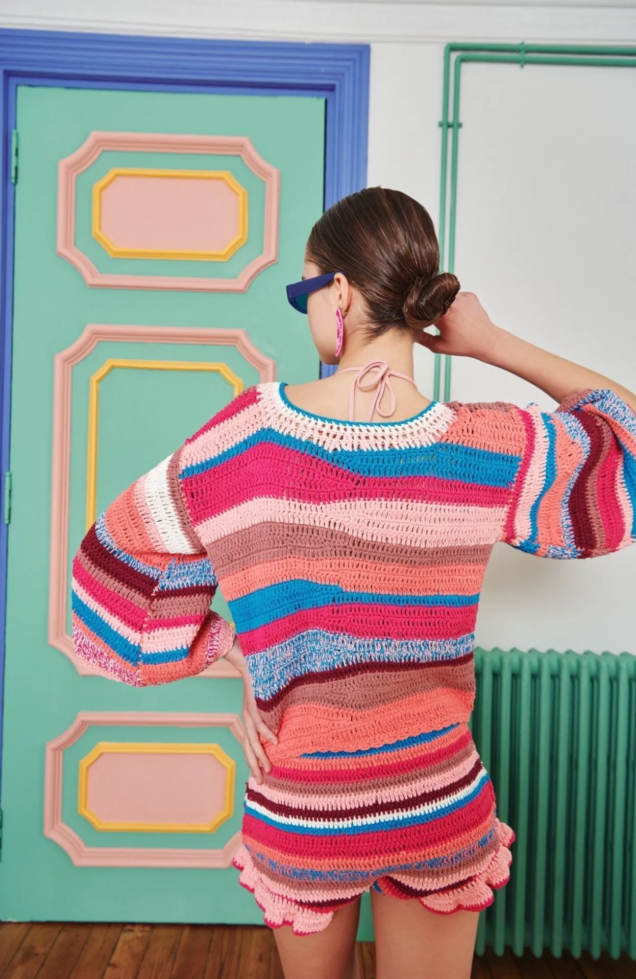 Celia B Crochet>Barent Shorts Red