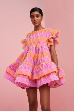 Celia B Dresses>Coral Dress Pink