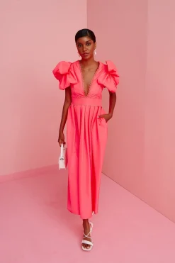 Celia B Dresses>Curazao Dress Neon Pink
