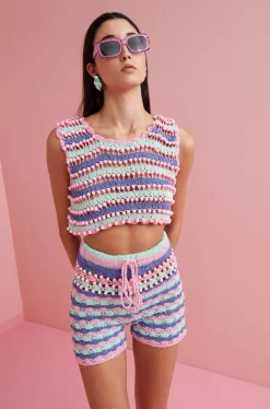 Celia B Crochet>Gaia Top Multi1