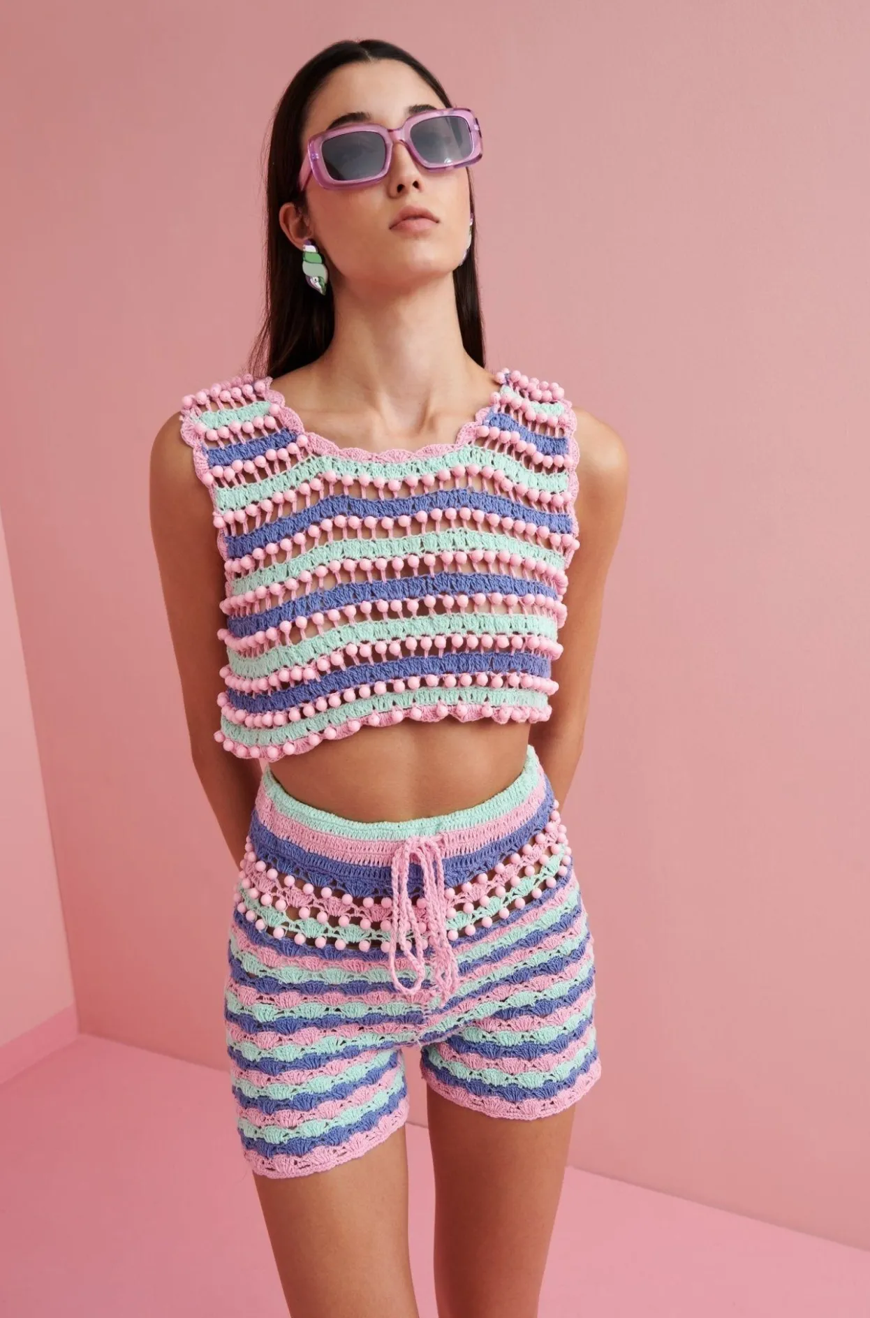 Celia B Crochet>Gaia Top Multi1