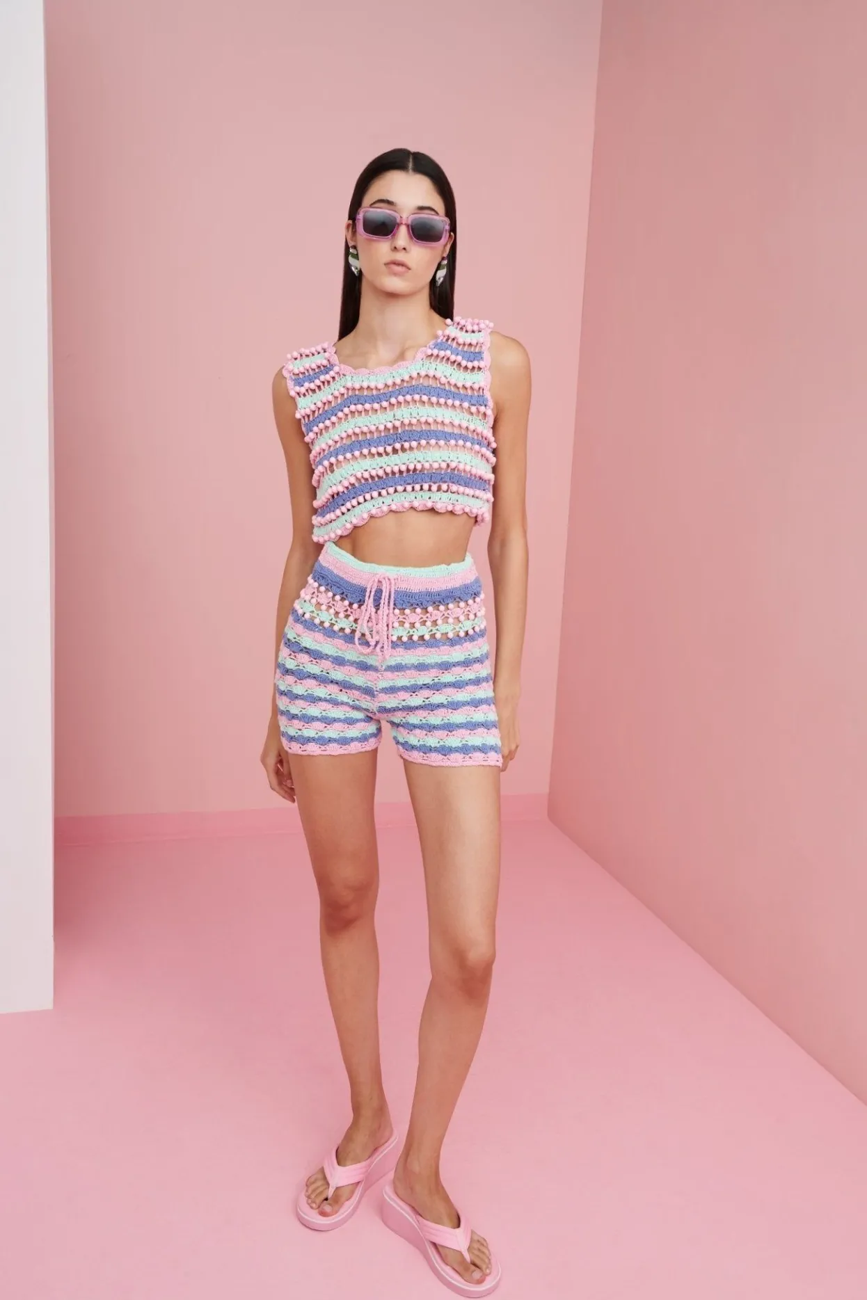 Celia B Crochet>Gaia Top Multi1