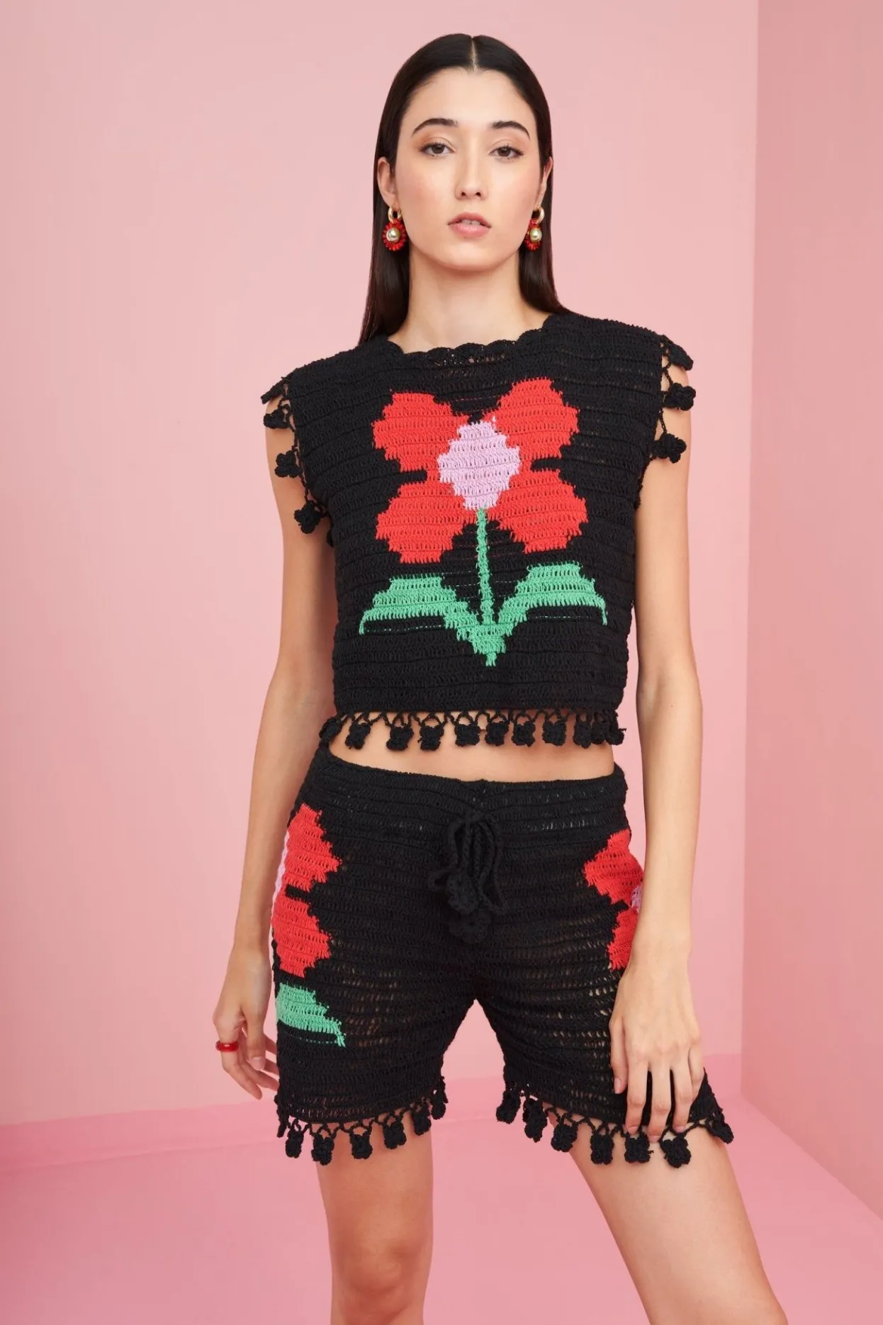 Celia B Crochet>Genie Pants Black