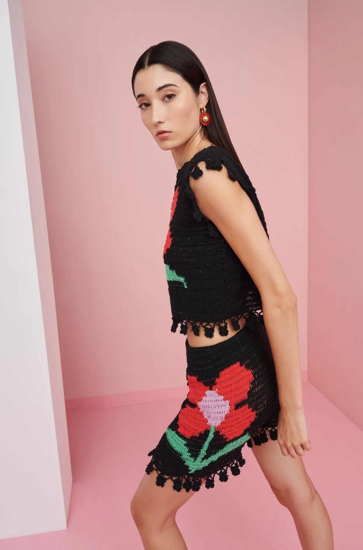 Celia B Crochet>Genie Pants Black