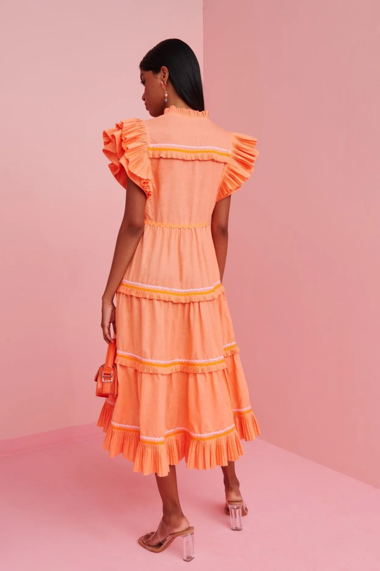 Celia B Dresses>Moonlit Dress Orange