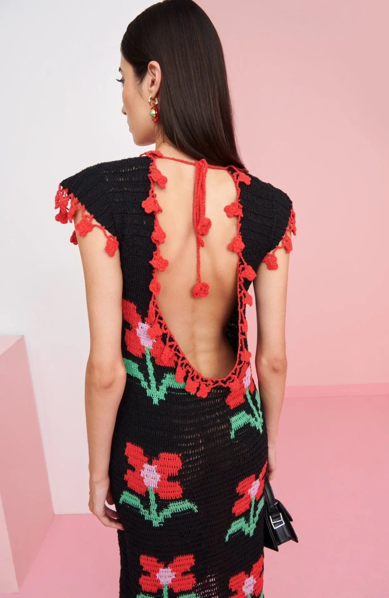 Celia B Crochet>Sojourn Dress Black